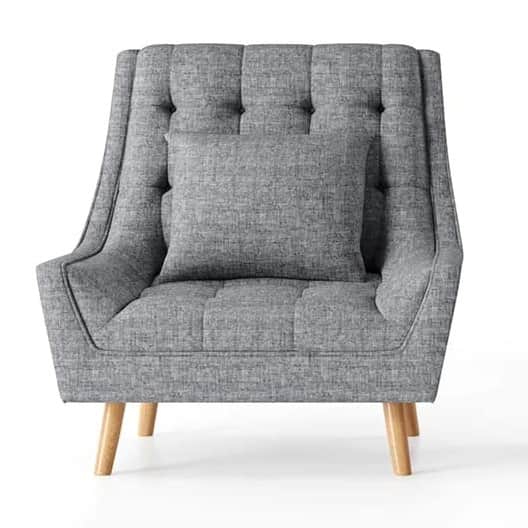 Anjaneya Bora Arm Chair With Footstool - left_view