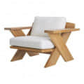 Ebony York Modern Wooden Chair - front_view