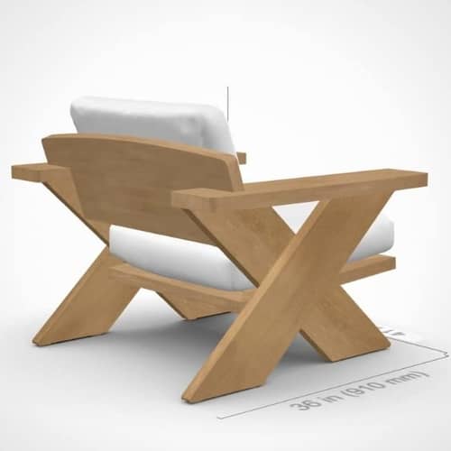 Ebony York Modern Wooden Chair