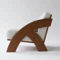 Chelsea Wooden Lounge Chair - rear_view
