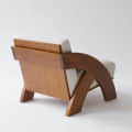 Chelsea Wooden Lounge Chair - bottom_view