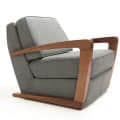 Casper Arm Chair in Grey - front_view