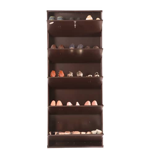 Barcelona Metallic Shoe Rack In 5 Tier