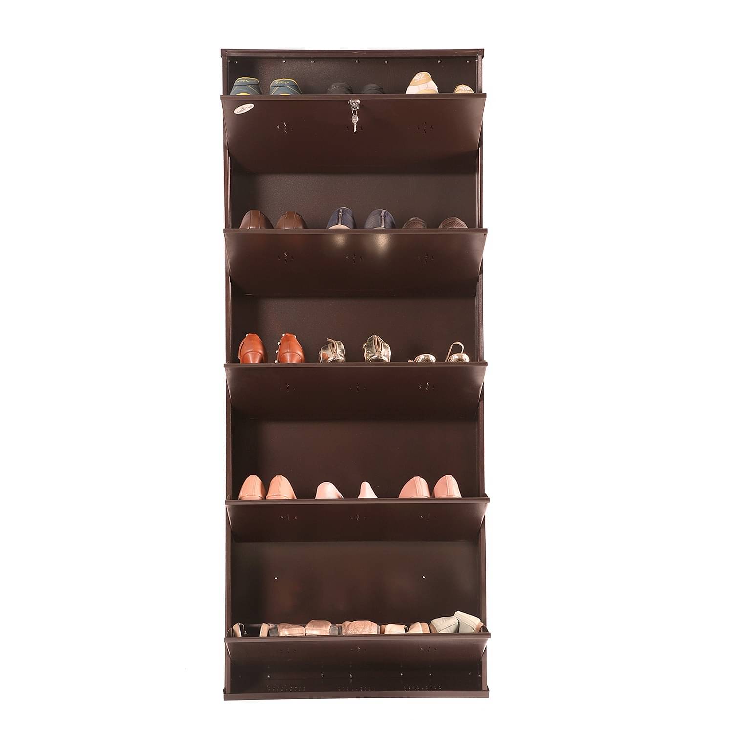 Barcelona Metallic Shoe Rack In 5 Tier