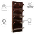 Barcelona Metallic Shoe Rack In 5 Tier - bottom_view