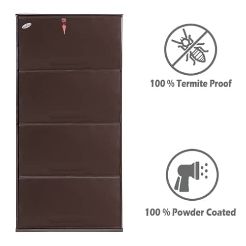 Bruges Wall Mounted Metallic Shoe Rack