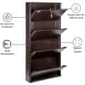 Bruges Wall Mounted Metallic Shoe Rack - bottom_view
