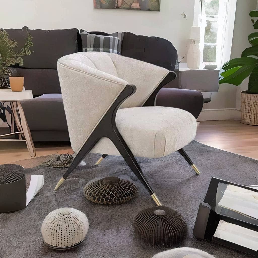 Clint Emma Velvet Arm Chair