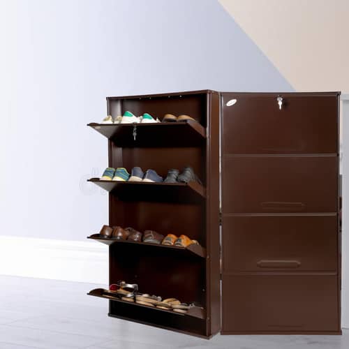 Bruges Wall Mounted Metallic Shoe Rack