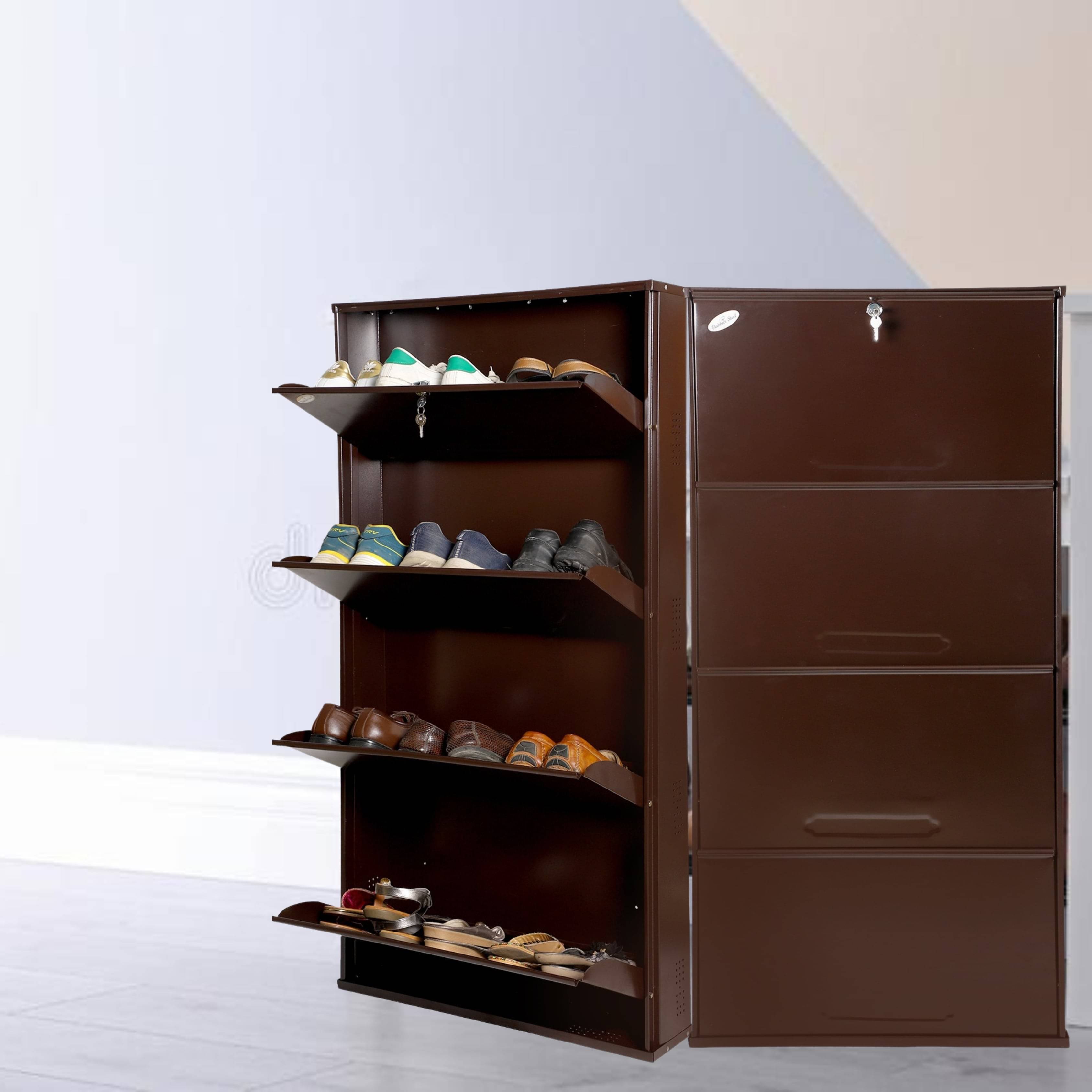 Bruges Wall Mounted Metallic Shoe Rack