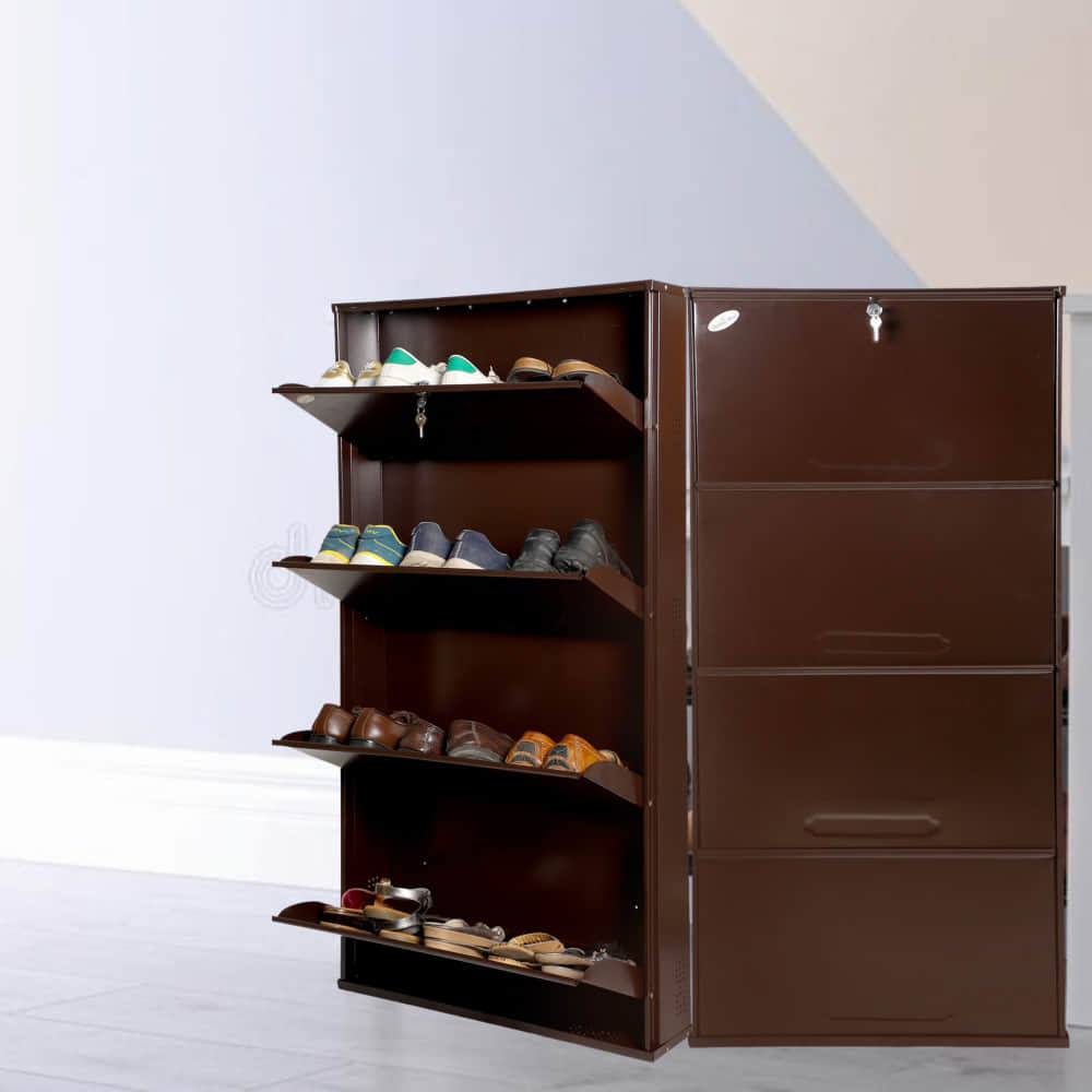 Bruges Wall Mounted Metallic Shoe Rack - photo