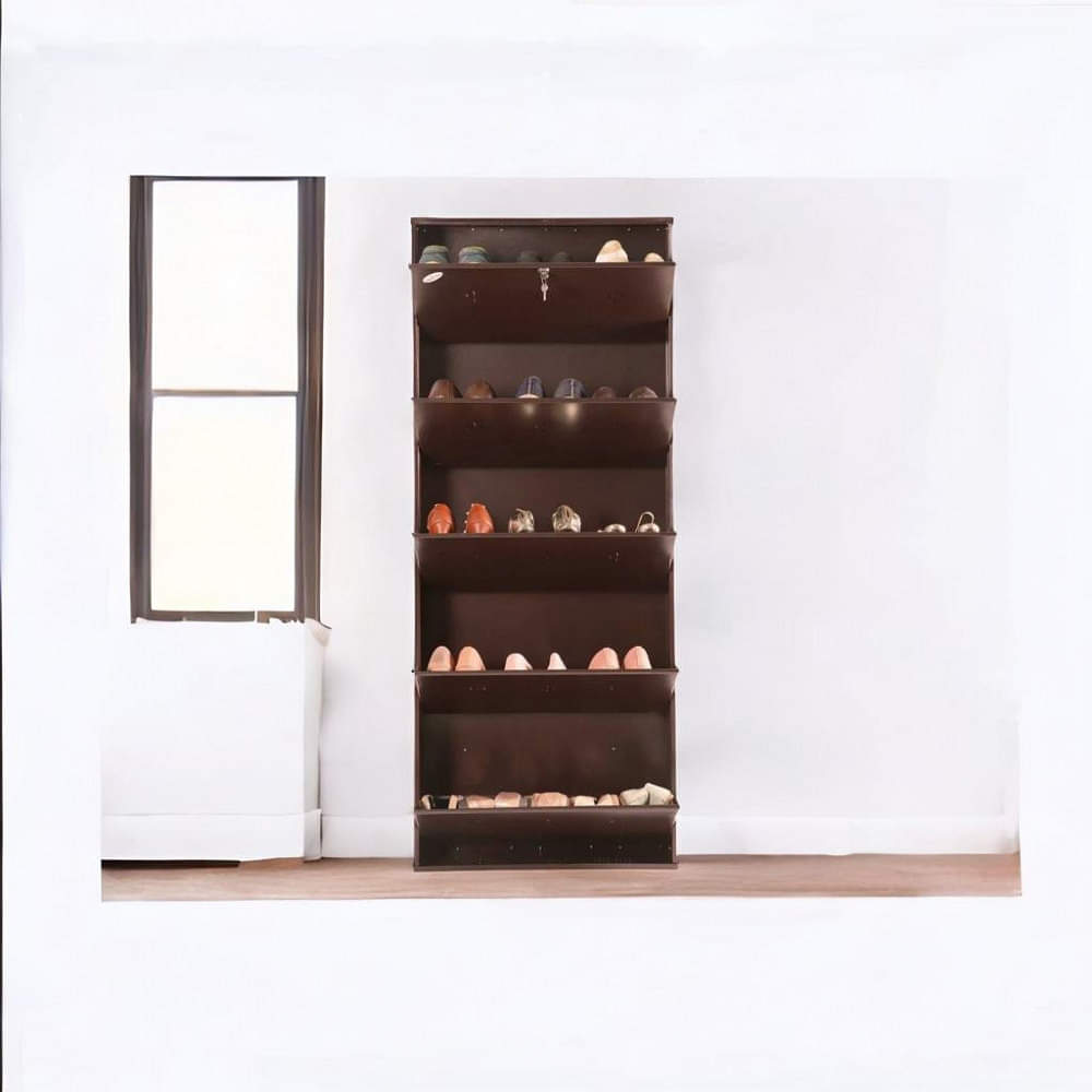 Barcelona Metallic Shoe Rack In 5 Tier - photo