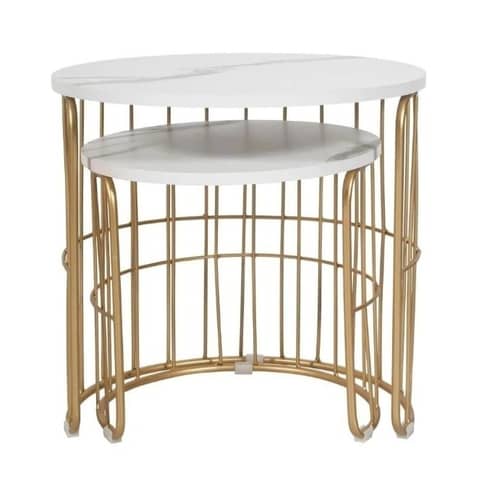 Golden Coffe Table Set of Two