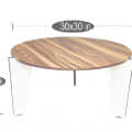 Round Shape Coffee Table - rear_view