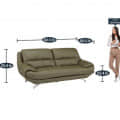 Yolo Sofa in Olive Green Color - left_view