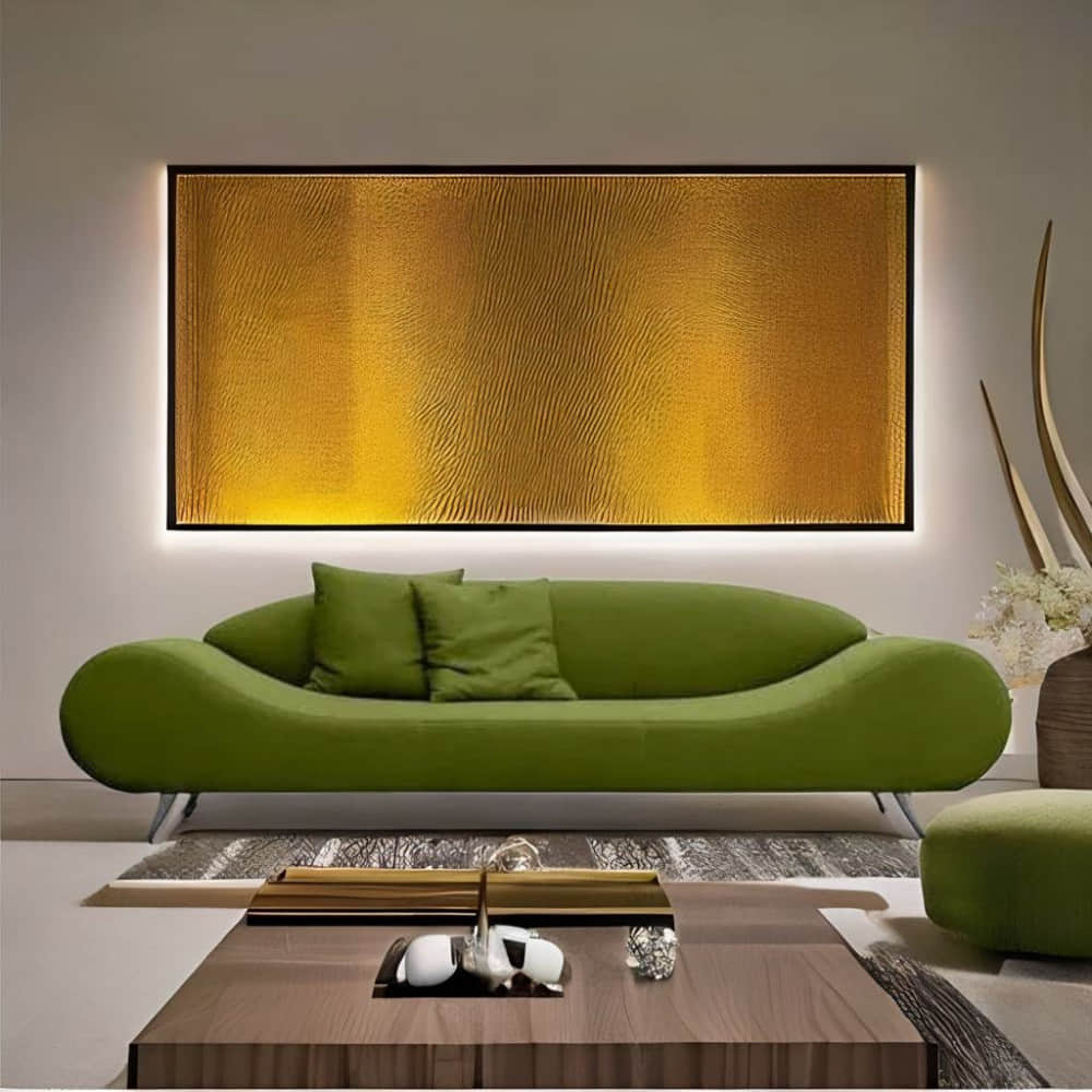 Olympia 3 Seater Sofa In Olive Green Color - photo