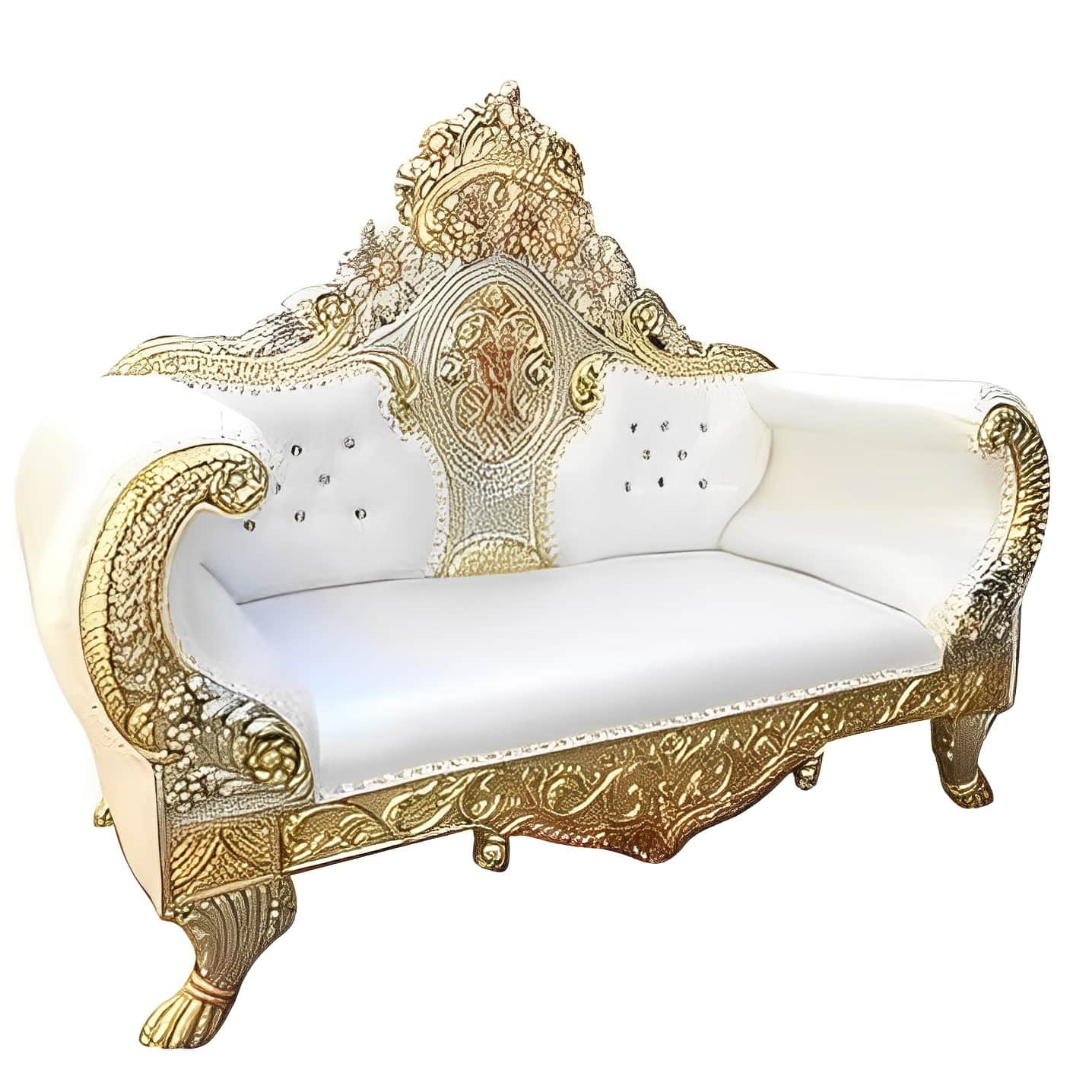 Yolo Maharaja Sofa With Deco Polish - 3 seater - front_view