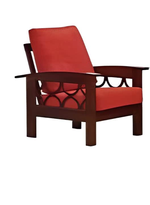 Ruwais Marvel Wooden Sofa Set - top_view