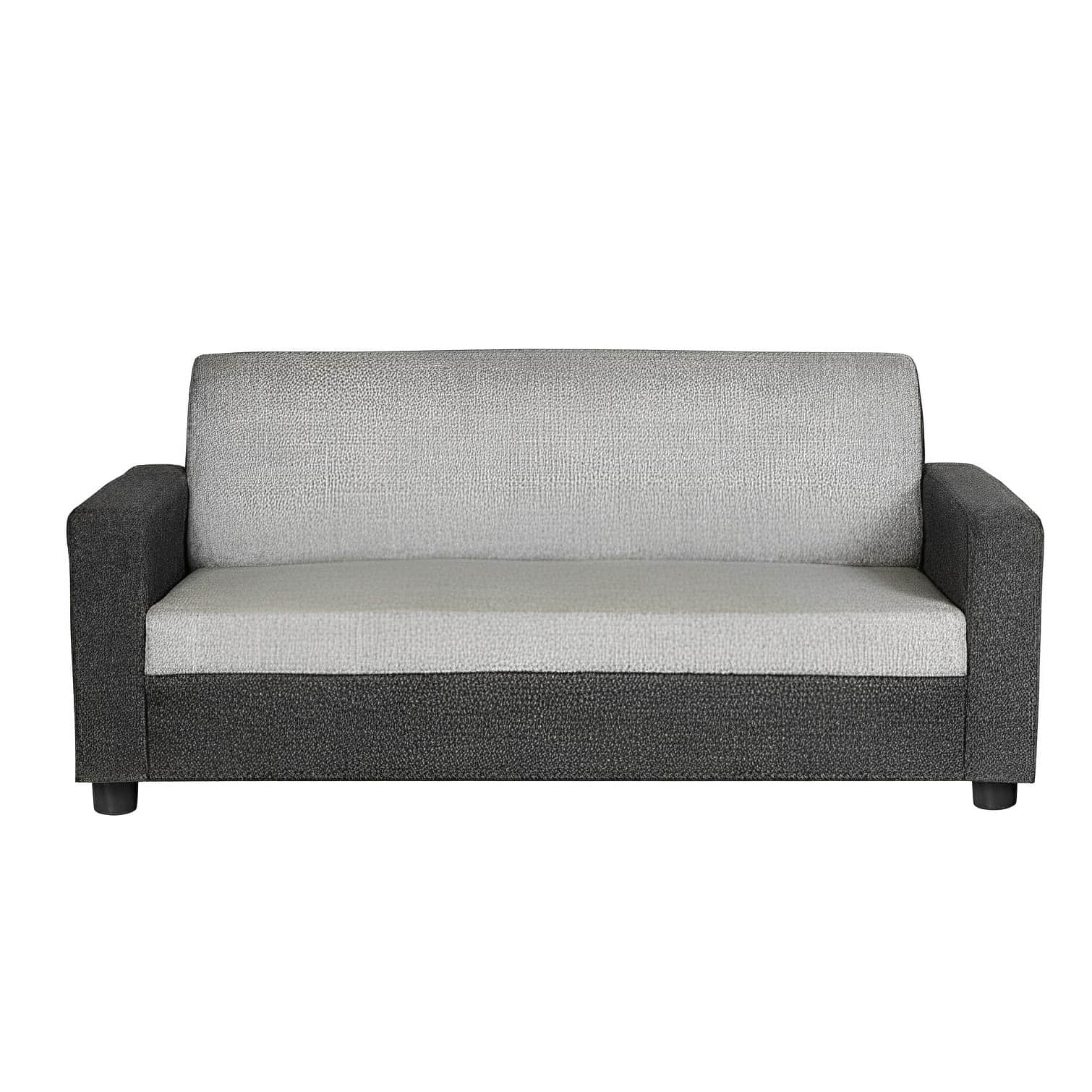 Hugo Contemporary 3 Seater Grey Sofa - top_view