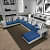 U Shape Fabric Sofa - photo