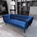 Hugo Blue Contemporary Sofa - photo