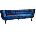 Hugo Blue Contemporary Sofa - left_view
