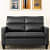 Leatherette Sofa Set 3 + 2 (Black) - photo