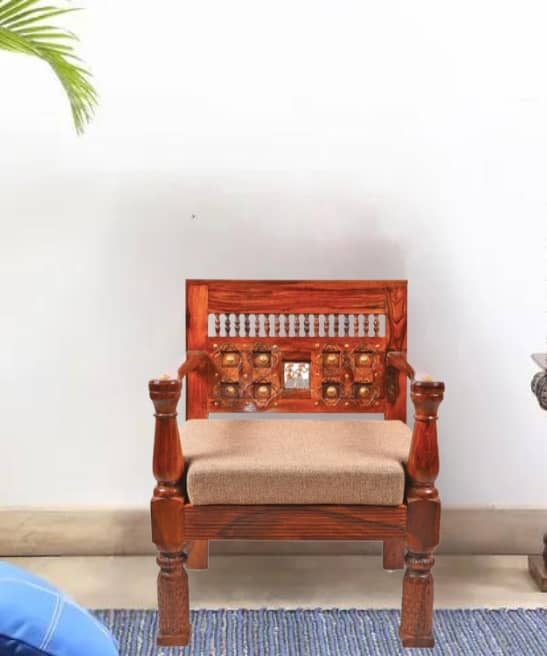 Euclid Traditional Wooden Sofa