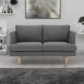 Fabric 2 Seater Sofa Grey Color - photo