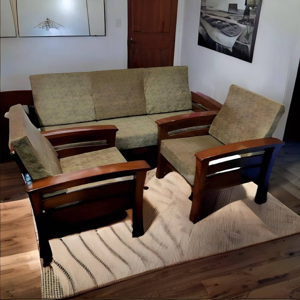 Wooden Sofa Set (3+2)