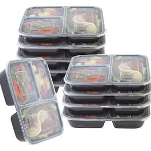 Mauritius Disposable Compartment Meal Prep Plates - photo