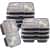 Mauritius Disposable Compartment Meal Prep Plates - top_view