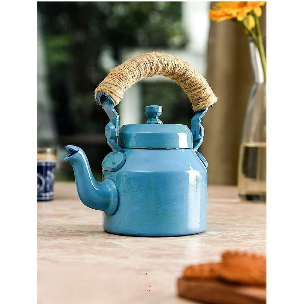 Tall Blue Teapot - photo