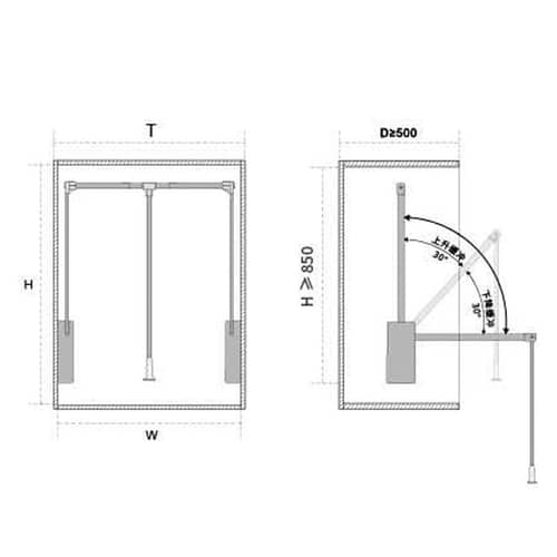 Linea Wardrobe Lifter (Clothes Rack)