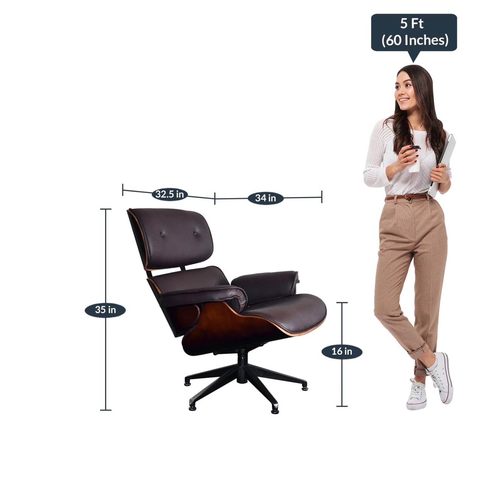 Shark Tank Iconic Chair With Foot Stool