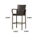 Cumbria Outdoor Garden Chair In Brown - front_view