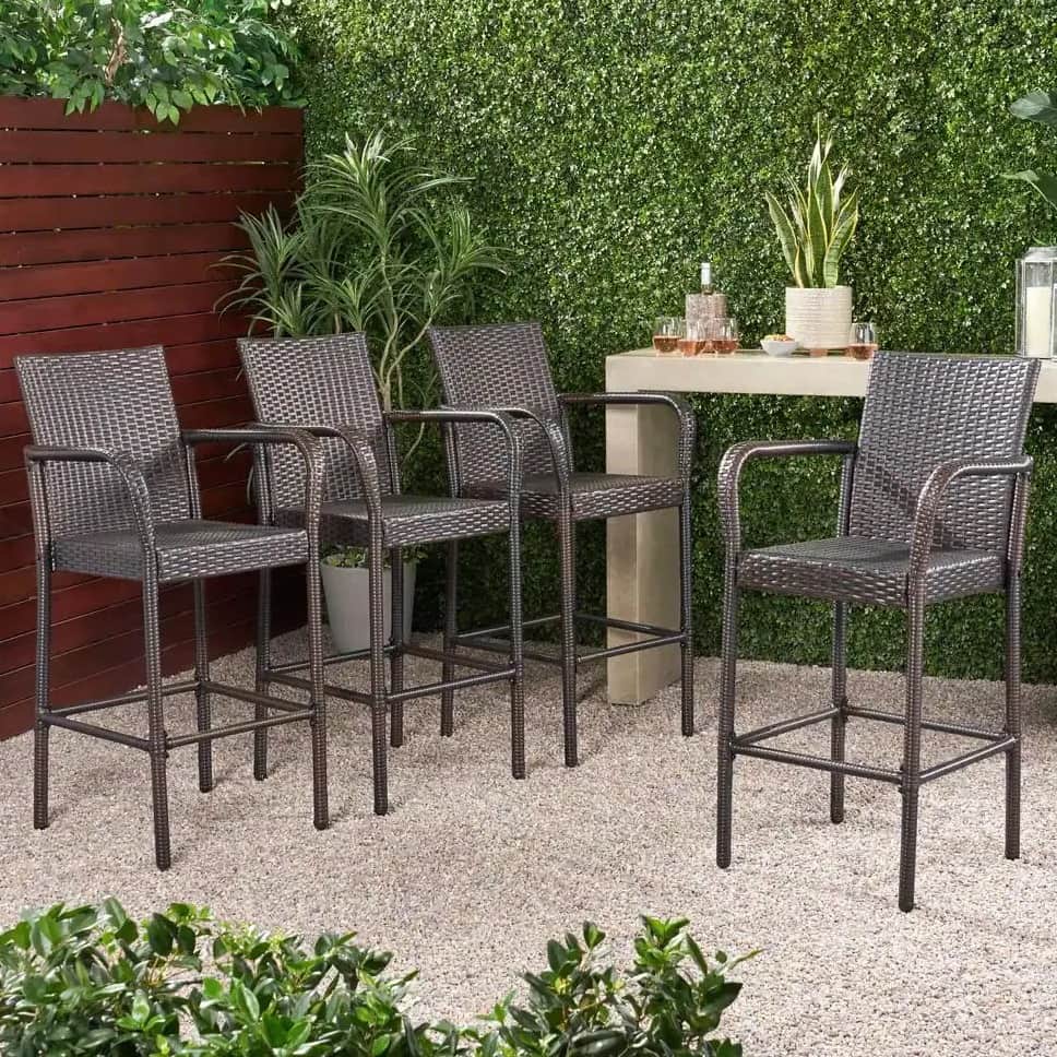 Cumbria Outdoor Garden Chair In Brown - top_view