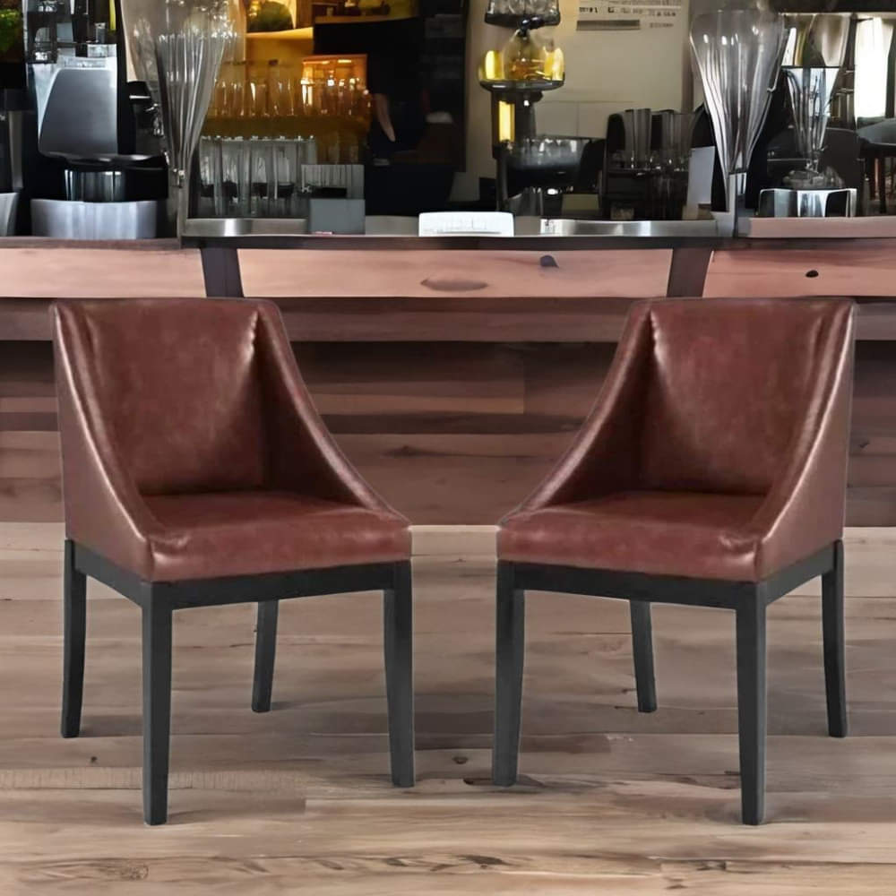 Jacob Cafe Chair in Brick Red - photo