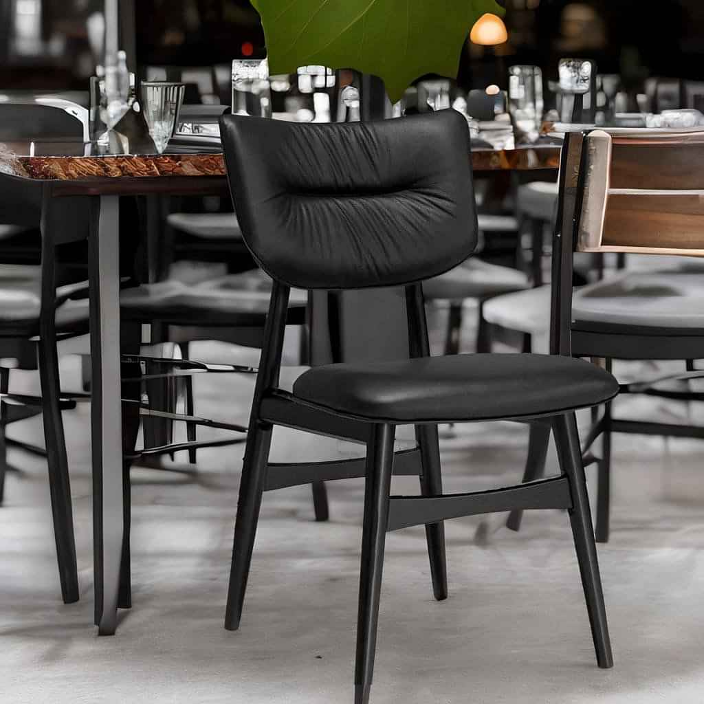 Otto Black Café Chair - photo