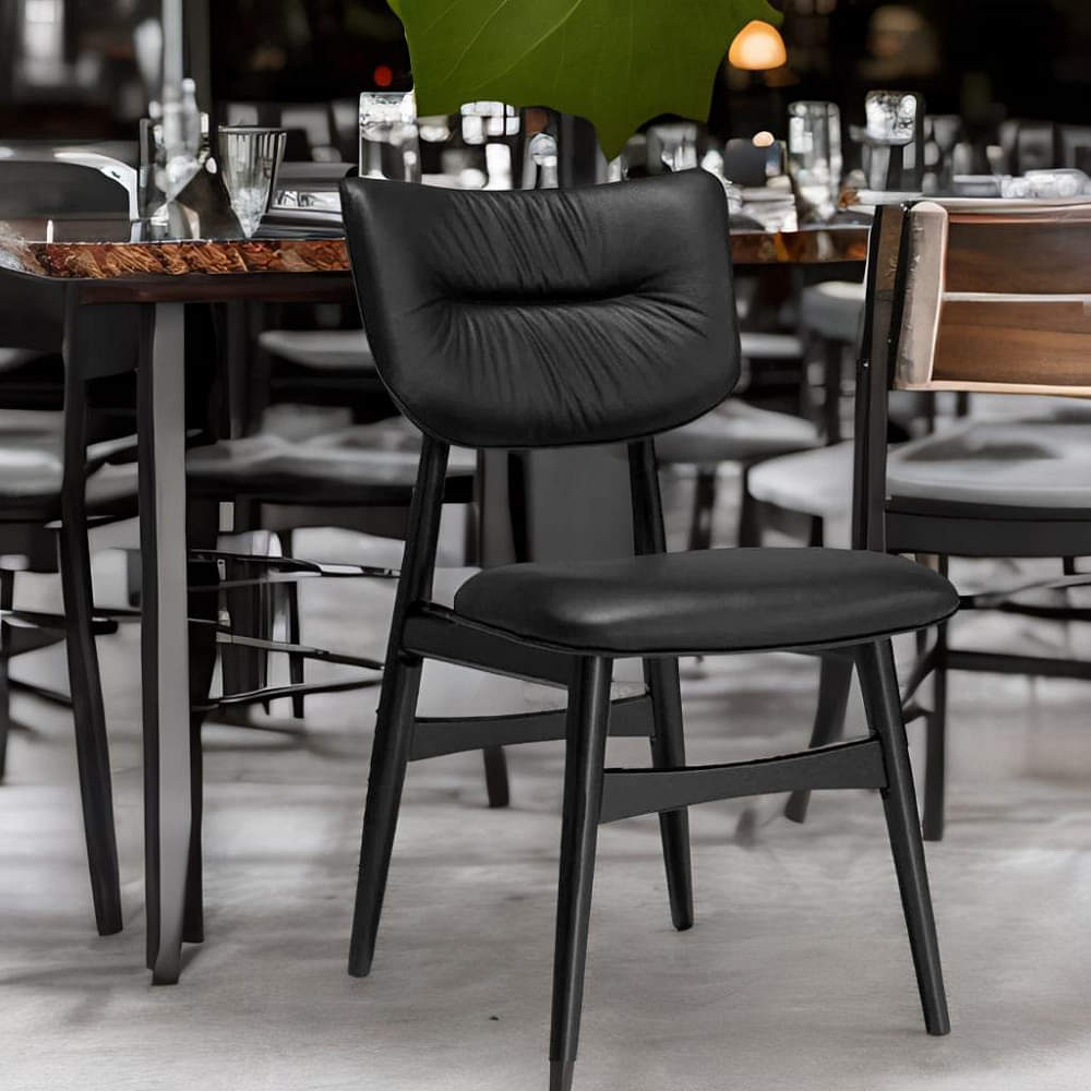 Otto Black Café Chair - photo