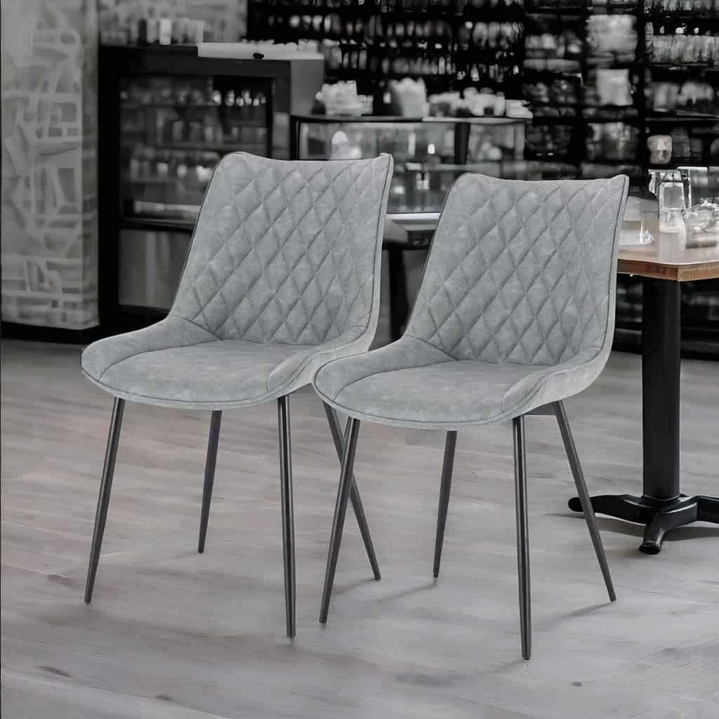 Thornley Metal Café Grey Chair - photo