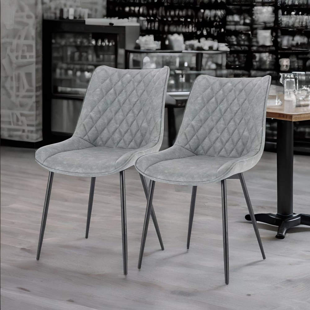 Thornley Metal Café Grey Chair - photo
