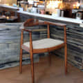 Nashville Solid Wood Arm Chair in Oak Finish - photo