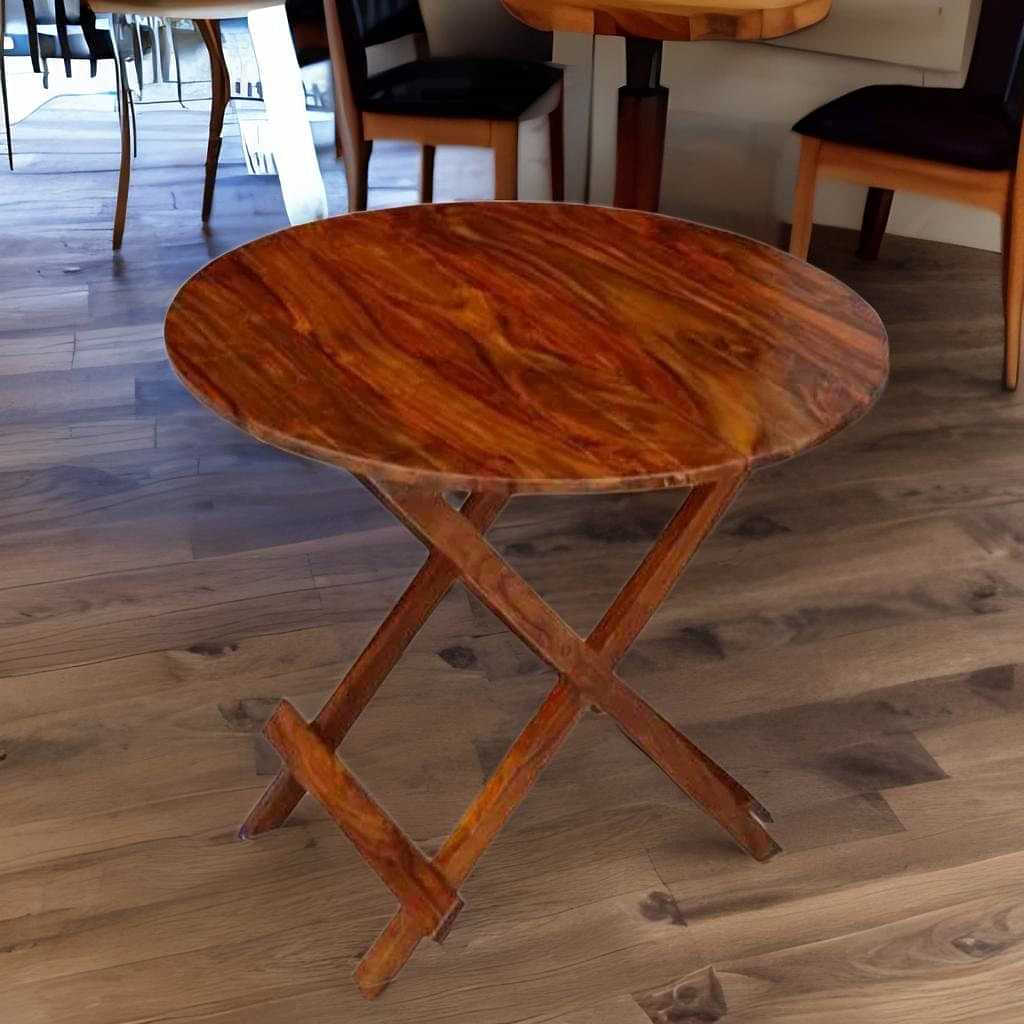 Contemporary Cross Folding Café Table - photo