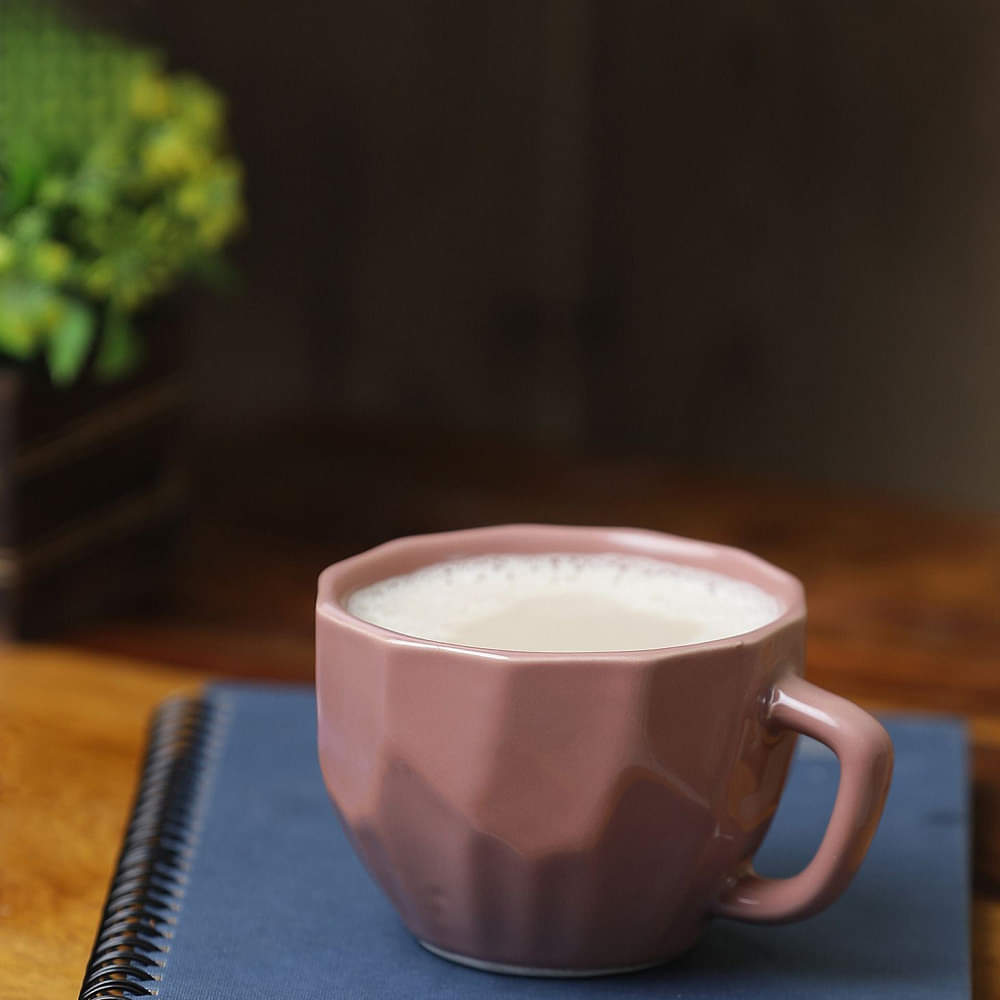 Dark Pink Ceramic Coffee Cups - photo