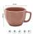 Dark Pink Ceramic Coffee Cups - top_view