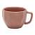 Dark Pink Ceramic Coffee Cups - left_view