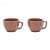 Dark Pink Ceramic Coffee Cups - right_view