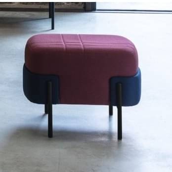 Elisa Upholstered Rectangular Pouf Chair