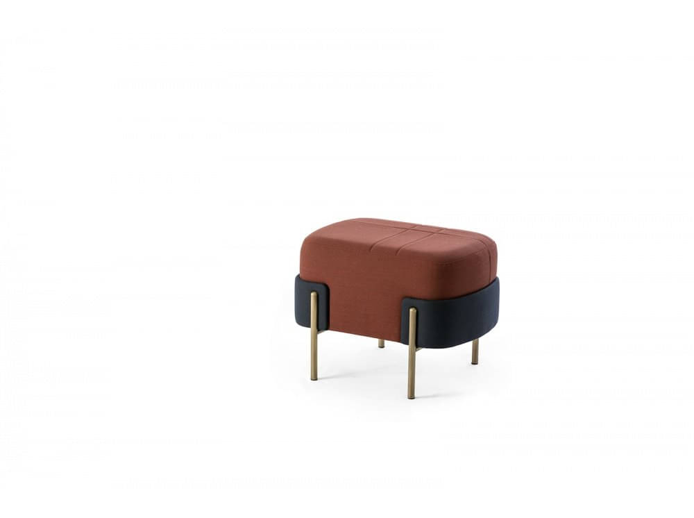 Elisa Upholstered Rectangular Pouf Chair